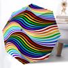 1pc Colorful Waves Automatic Opening/Closing Umbrella with Operation & Windproof Canopy - Folding Design, Holiday Gift Yy260225184