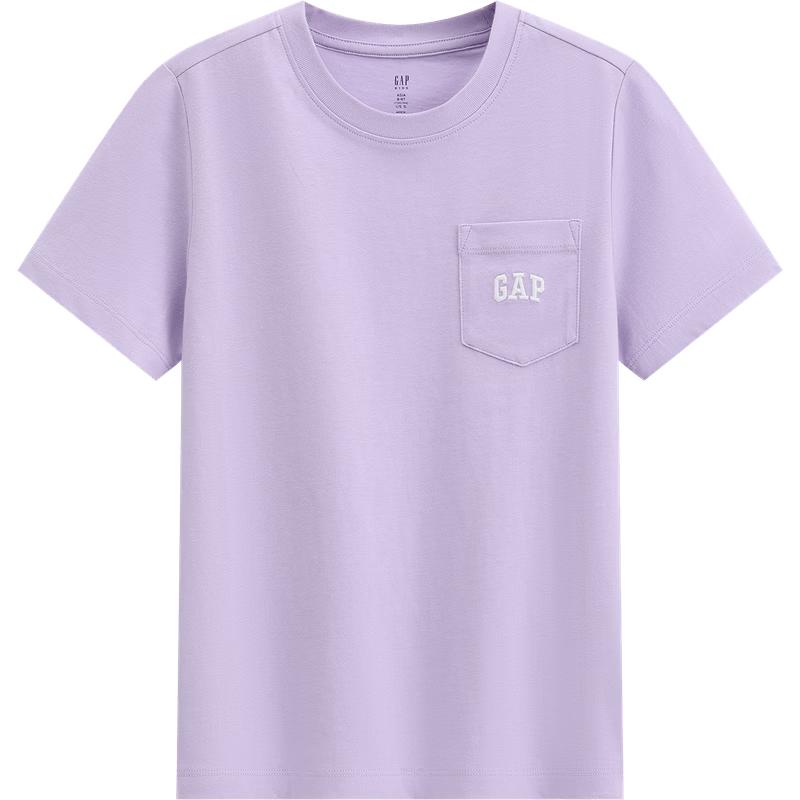 Gap Girls Logo Embroidered Pocket Short Sleeve T-Shirt 110/56