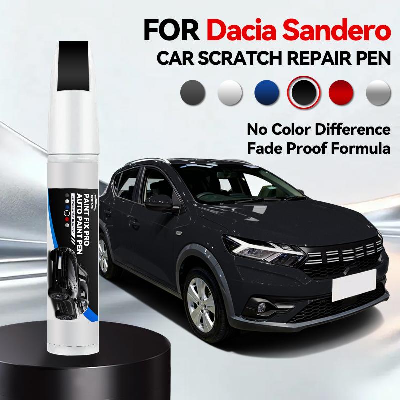 Car Paint Repair Pen For 2008-2025 Dacia Sandero Paint Scratch Repair Accessories Blue Green Grey Red White Grey Beige