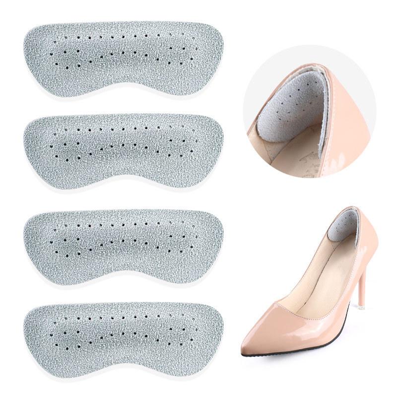 Cow Leather Anti-wear Heel Sticker High Heels Anti-wear Heel Anti-wear Foot Half Size Pad Adjustment Code Does Not Follow The Heel Sticker