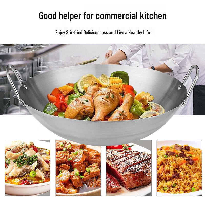 YiPan 80cm Extra großer Edelstahl-Wok