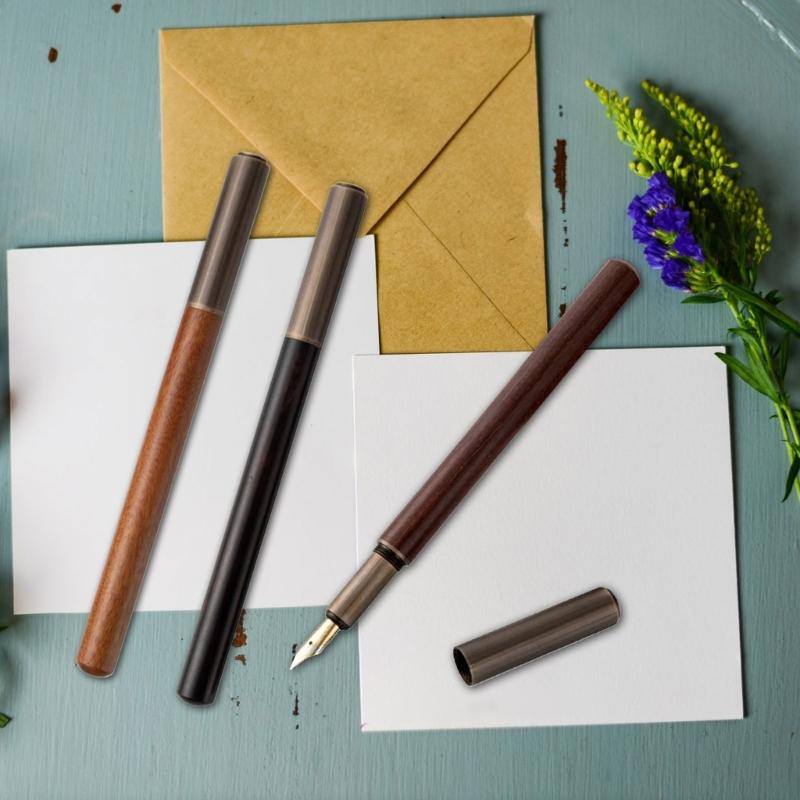 Luxury Fountain Pen, Long Blade Medium Nib Ink Pen Smooth Writing Calligraphy Pen for Sketching, Calligraphy Ink Pen