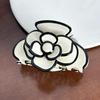 Medium Stylish Size Acetate Hair Clip Featuring Delicate Camellia Flower For Women Fashionable