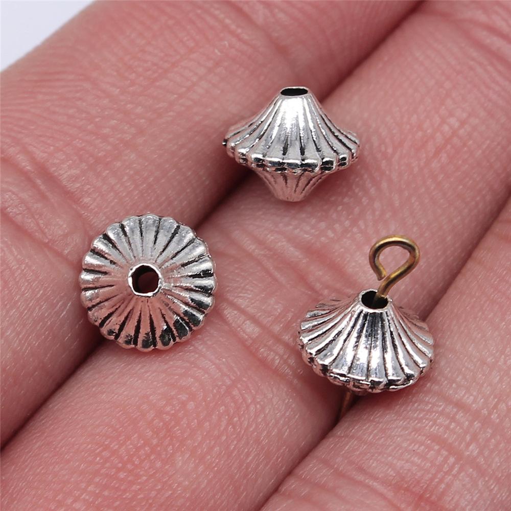 10pcs Spacers Beads Small Hole Beads For Jewelry Making Antique Silver Color DIY Crafts Making Findings Handmade Jewelry