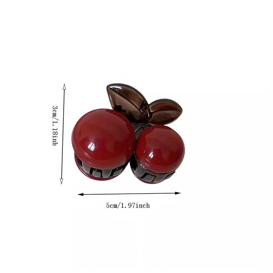 Sweet and Cute Wind Ankola Red Cherry Hairpin Side Grasp Clip Ponytail Braided Hair Clip Fashion Dressing Hair Accessories