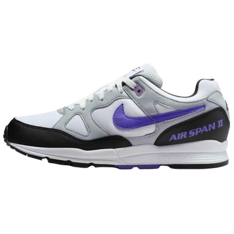 Νέα Ανδρικά Αθλητικά Παπούτσια Nike Air Span 2 Αντιολισθητικά Ανθεκτικά στη Φθορά Χαμηλά Casual Μαύρα Λευκά Μωβ AH8047-013