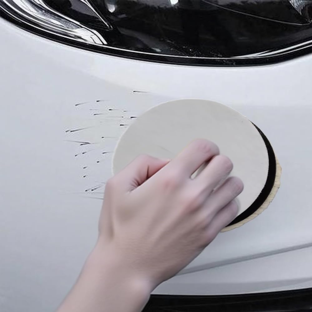 Polisher Buffing Set for Car Sponge Suitable for Multiple Polishing Velcro Lightweight and Professional Grade for Corner Grinders Wool Buffs 1 Pads,