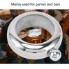 Mirror Polished Hip Flask Silver Stainless Steel Liquor Flask Glitter Bracelet Flask  Gift