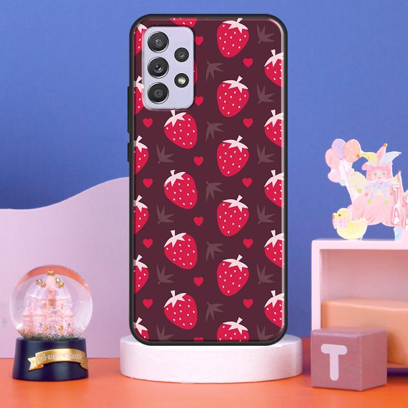 Strawberry Fields Case For Samsung Galaxy A56 A16 A26 A36 A55 A35 A15 A54 A34 A14 A52 A32 A12 A13 A33 A53 A17