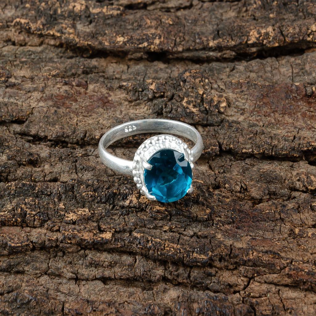 Apatite Gemstone 925 Sterling Silver Jewelry Handmade Pretty Ring For Wedding RR-28-11