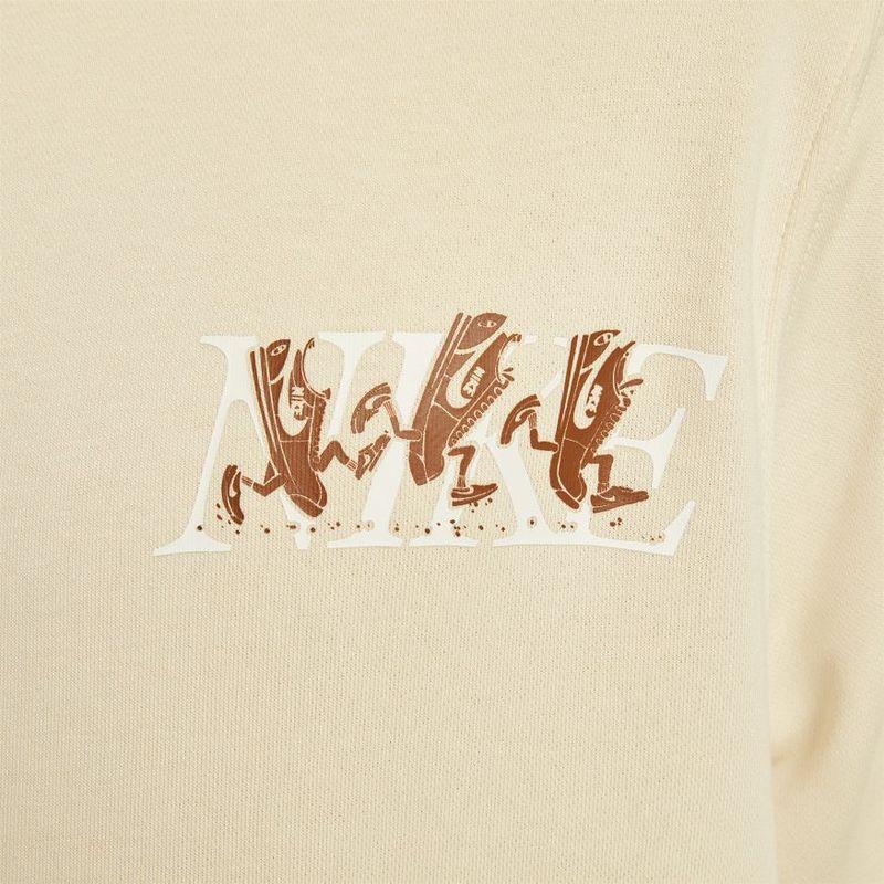 Nike Crew Comfortable Round Neck Pullover Long Sleeve Sweatshirt Men sweatshirt Beige IB1496-229