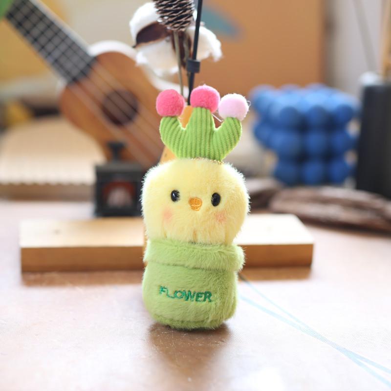 

Animal Flower Pot Plush Toy Cute Cartoon Doll Backpack Pendant Kid Holiday Gift Duck