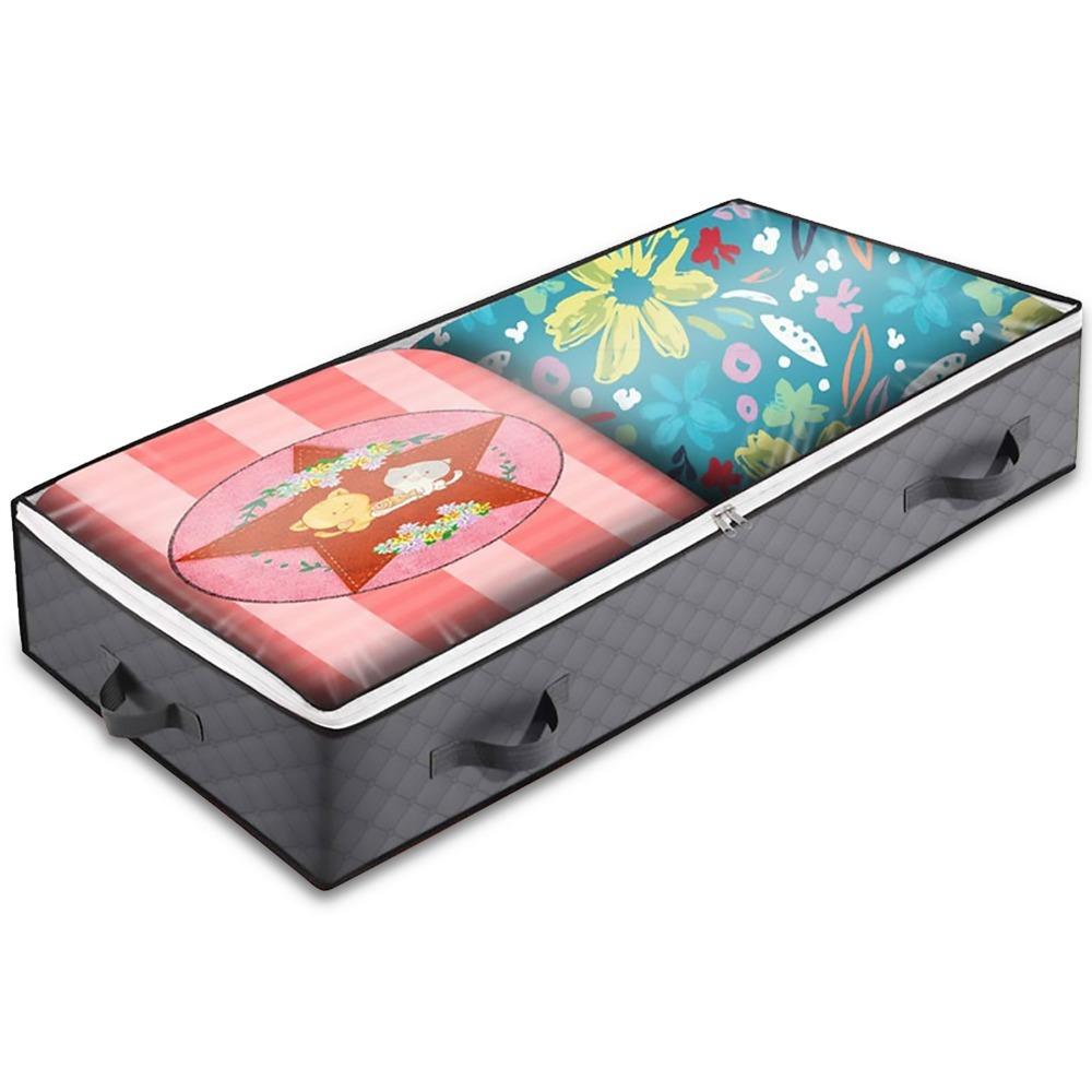 Foldable Under Bed Storage 3 Layers Storage Containers Underbed Storage Bag For Comforter