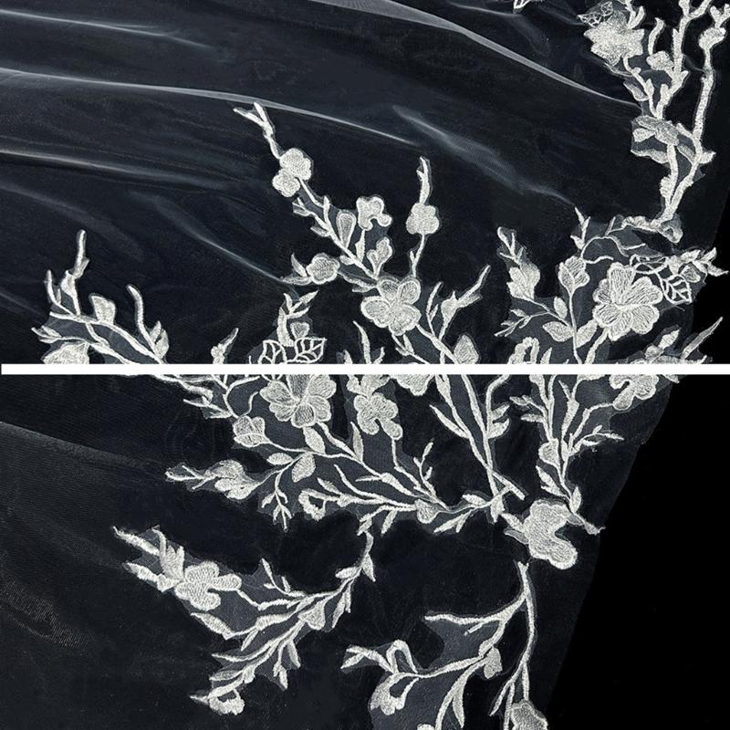 Exquisites Lace Bridal Veil Romantics Weddings Veil Light Weight Women Veil for Memorable Ceremonies