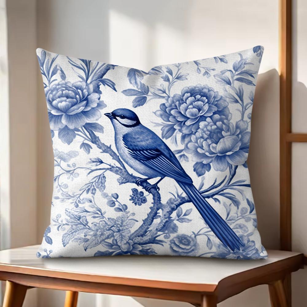 Bohemian Style Texture Cushion Cover Natural Linen Organic Fabric DoubleSided Printing Couch Pillow Covers Home Decor