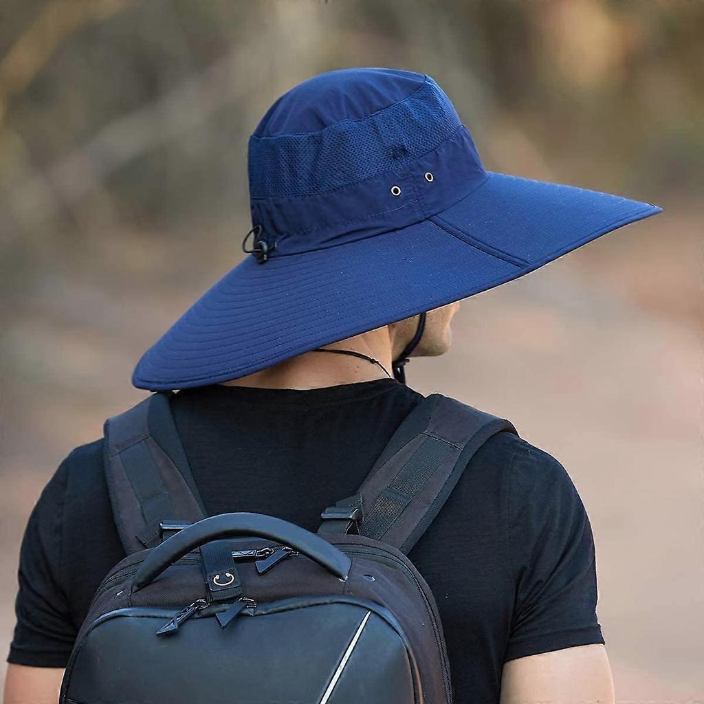 Super Wide Brim Bucket Hat UPF50+ Waterproof Sun Hat for Fishing Hiking Camping