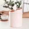Small Desktop Waste Bin with Lid To Send Trash Bag Student Dormitory Bedroom Ins Wind Cute Pen Holder Office Household Plastic Trash Can