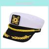 Marine Sailor Cap With Embroidered Brim For Summer Beach Party Fashion Accessory