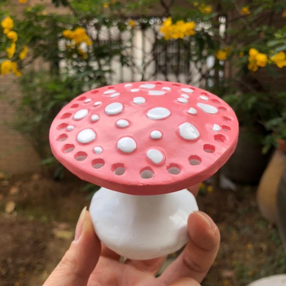 Handicraft Mushroom Earring Holder Resin Earrings Storage Rack  Jewelry Necklace