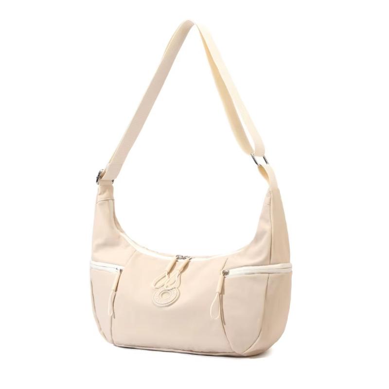 

Casual Style Nylon Women S Shoulder Bag Lightweight Soft Single Shoulder Backpack Large Capacity Tote Bag Casual Outing Shopping one size бежевий