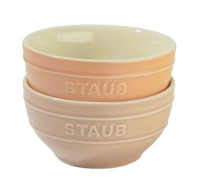 Staubschale Keramik 12cm 2er Set Macaron Keramik Kleine Schale Mikrowellengeeignet Japanische Keramikschale "Ceramic Pink" [Autorisiertes Produkt] Z1023-685