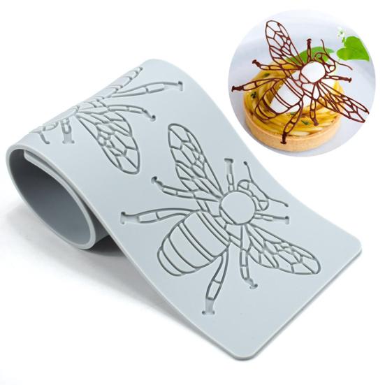 

Практичный термостойкий торт для украшения экологически чистого пчелиного филиала гирлянда из рыбной кости кружевной коврик для выпечки силиконовая форма