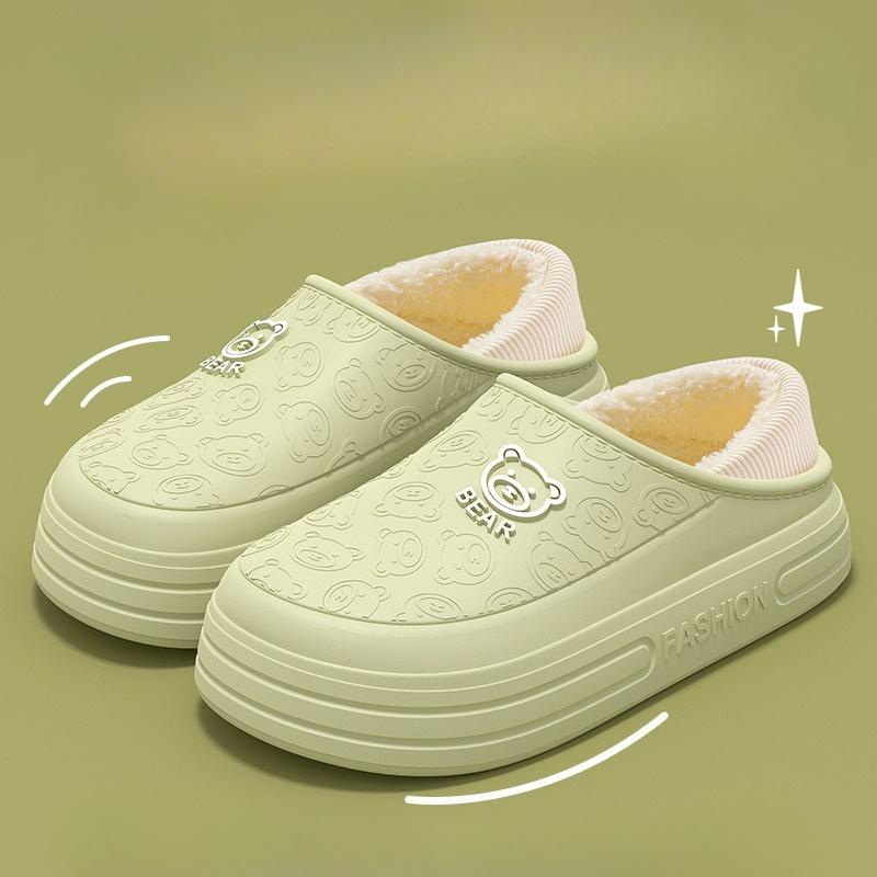 Cotton Shoes for Indoor Home Use Are Anti-slip, Thick-soled, Warm, Plush and Waterproof