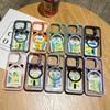 Fashion Ring Stand Case For Magsafe For iPhone 17 16 15 14 13 12 11 Pro Max Magnetic Wireless Charge Case With Lens Protector