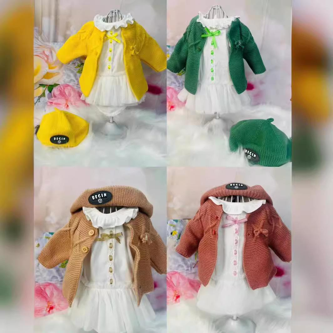 

KEIUMI 55cm Full Silicone Baby Doll 3-Piece Sweater Set For 55cm Doll