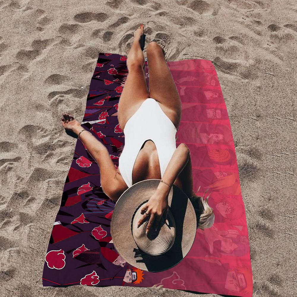 A-Akatsuki Anime Microfiber Beach Towel Absorbent Quick Dry Soft Yoga Swimming Resort Mountain Climbing Towel
