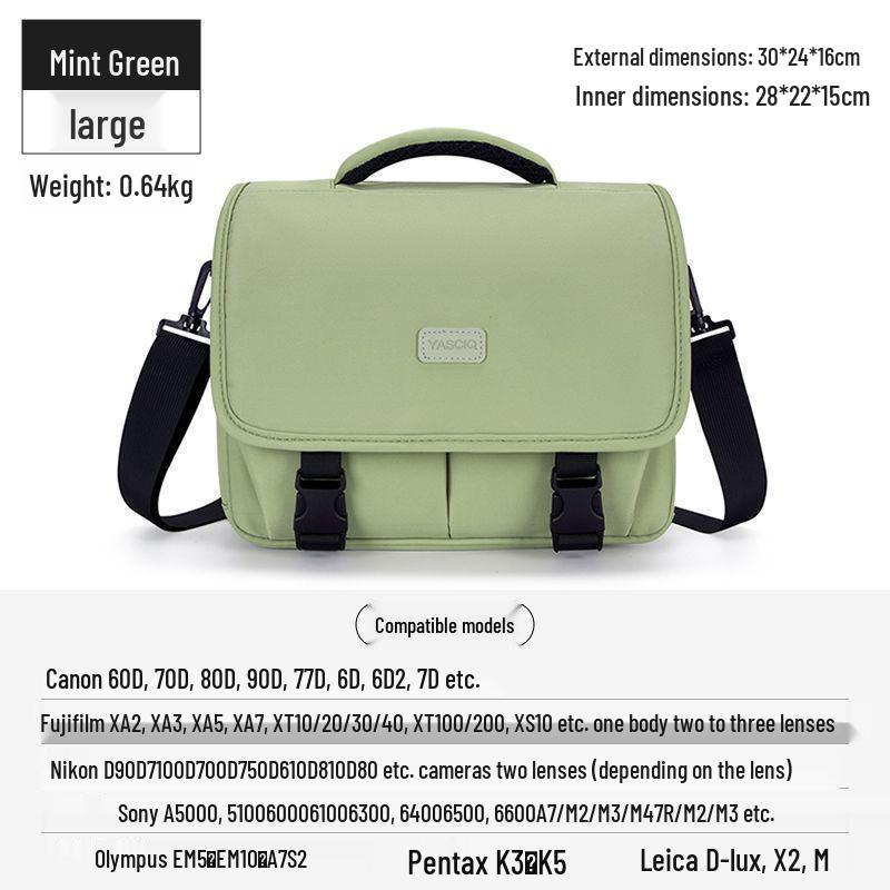 DSLR & Mirrorless Crossbody Camera Bag for Canon, Sony, Fujifilm, Polaroid