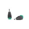 2Pieces 3.5mmx1.35mm Male Female Power Plug Connectors Adapter for Security Camera Installation