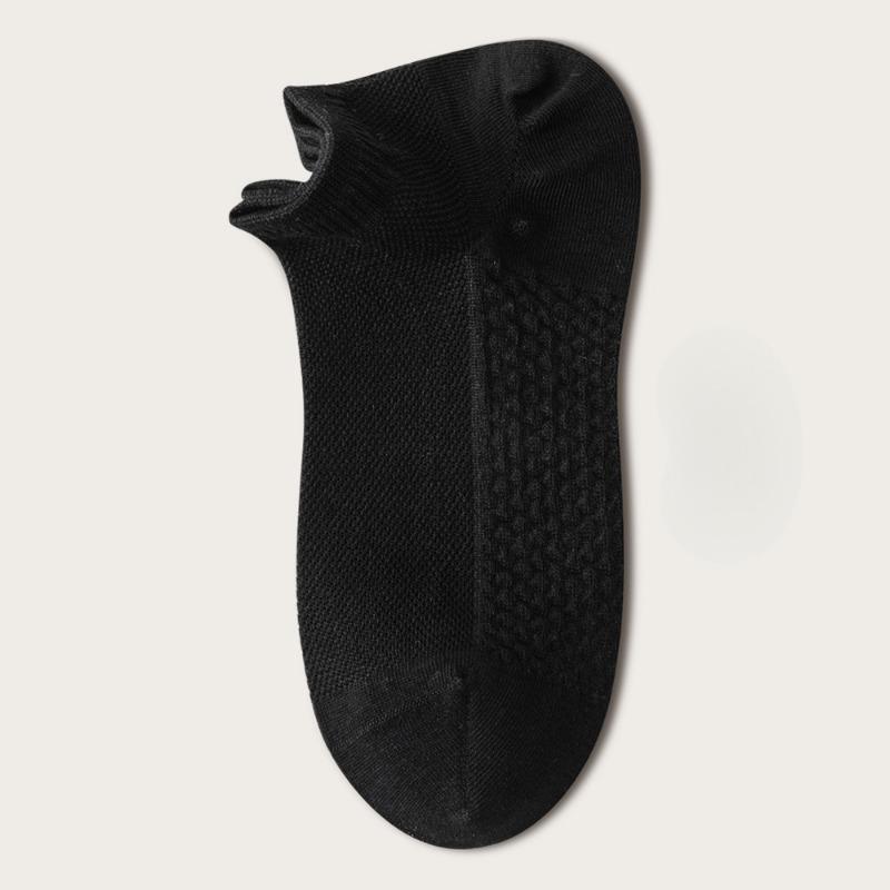 

Женские осенние короткие носки, антибактериальные, с низким вырезом, влагоотводящие, дышащие и несъемные, а также летние носки-лодочки 1 pair чёрный