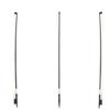 Carbon Fiber Violin Bow - Black, Straight Stick with Multiple Hairs