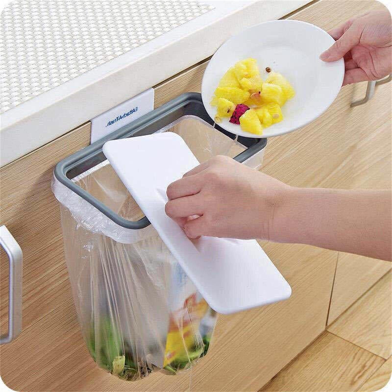 

Hangable Kitchen Drawer Trash Rack, Trash Bag Rack, Kitchen Plastic Bag Rack One Size