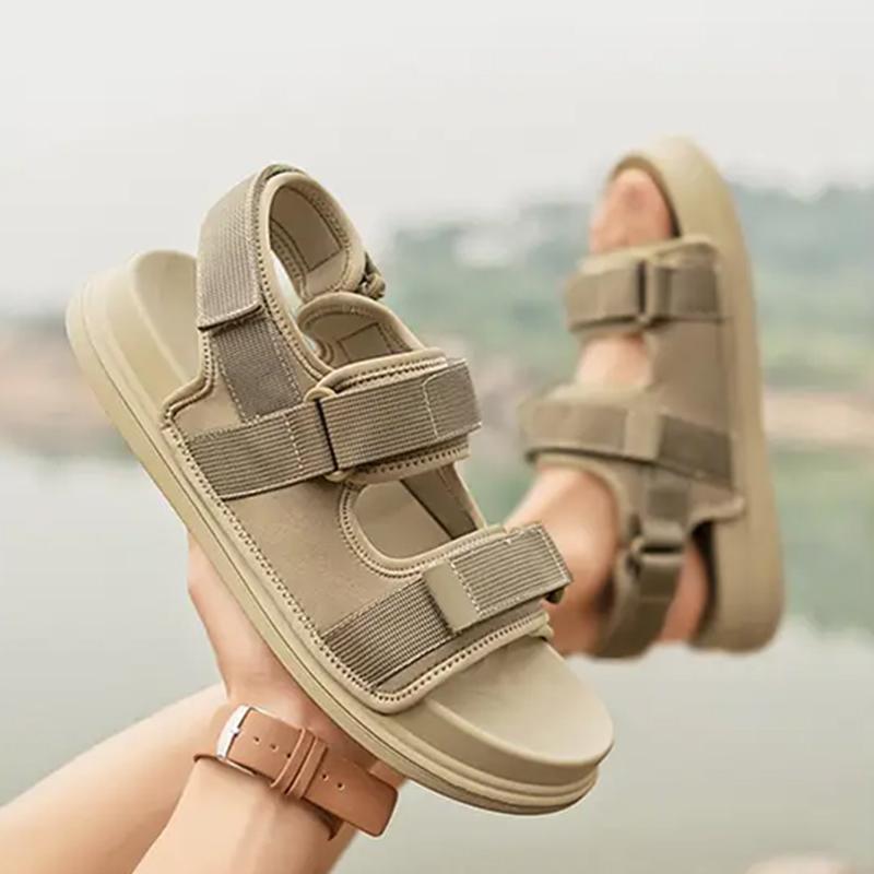 Summer Men's Sandals 2024 New Sandals Slippers Non-slip Waterproof Wading Shoes Beach Flip-flops Soft-soled Slippers Men's Shoes