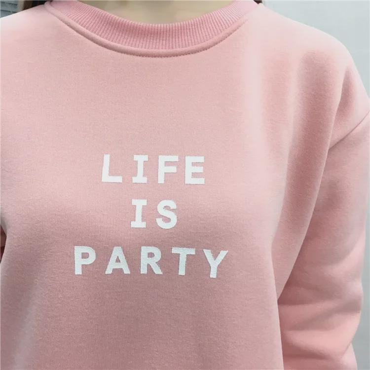 Women's 2021 Korean Style Autumn/Winter Letter Print Loose Long-Sleeve Thickened Sweatshirt