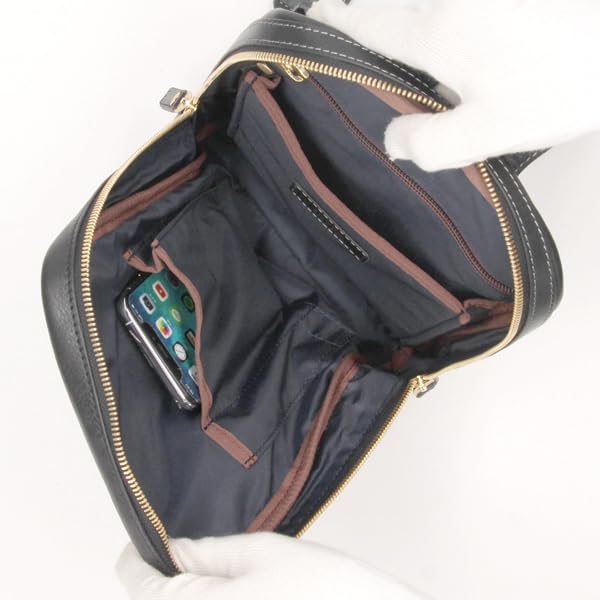 Takeo Kikuchi Manchester Leather One-Shoulder Bag No. 705961 Black