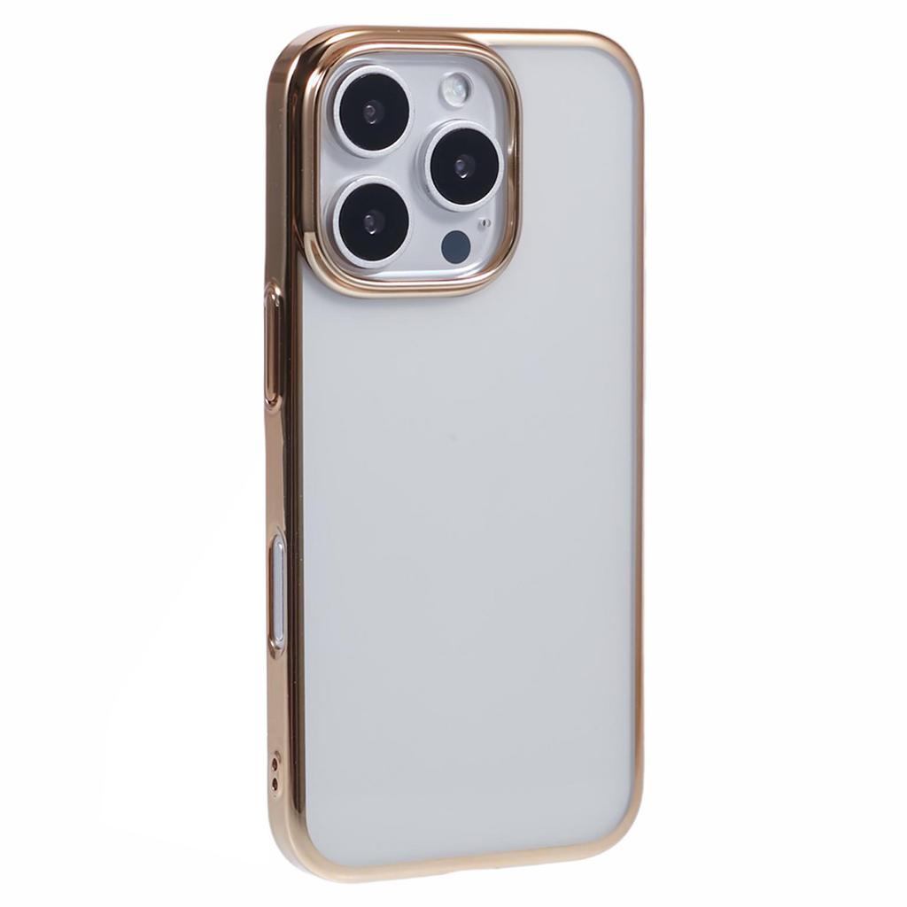 X-LEVEL For iPhone 16 Pro Max Case Clear PC Back Electroplated Phone Cover