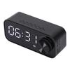 B126 BT Clock Speaker Multifunctional Adjustable Portable Alarm Clock Radio with LEDBlack