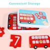 Montessori Number Matching Puzzle Math Toys My First Big Puzzle Animal Car Hand Grasp Board Numbers Sense Game Educational Toys