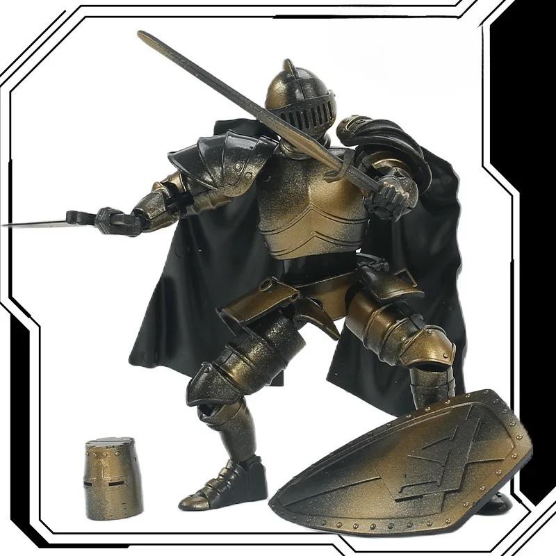Medieval Knight  Lucky 13 Doll Figure Movable Joint Puppet Joint Building Block 3D Assembled Boy Toys Gifts Building Blocks Kids