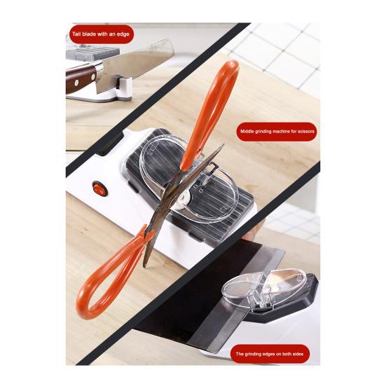 Electric Knife Sharpener Non-slip Base Easy To Clean USB Powered Multifunctional Ergonomic Design Knife Sharpener