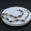 Vintage Luxury Green Zircon Diamond Oval Bracelet