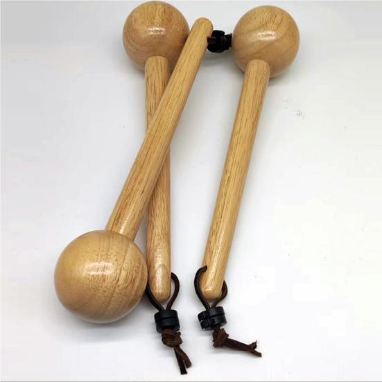 1 Set Round Stick Comfortable Grip Drop-resistant Non-cracking Exercise Wood Softball Baseball Glove