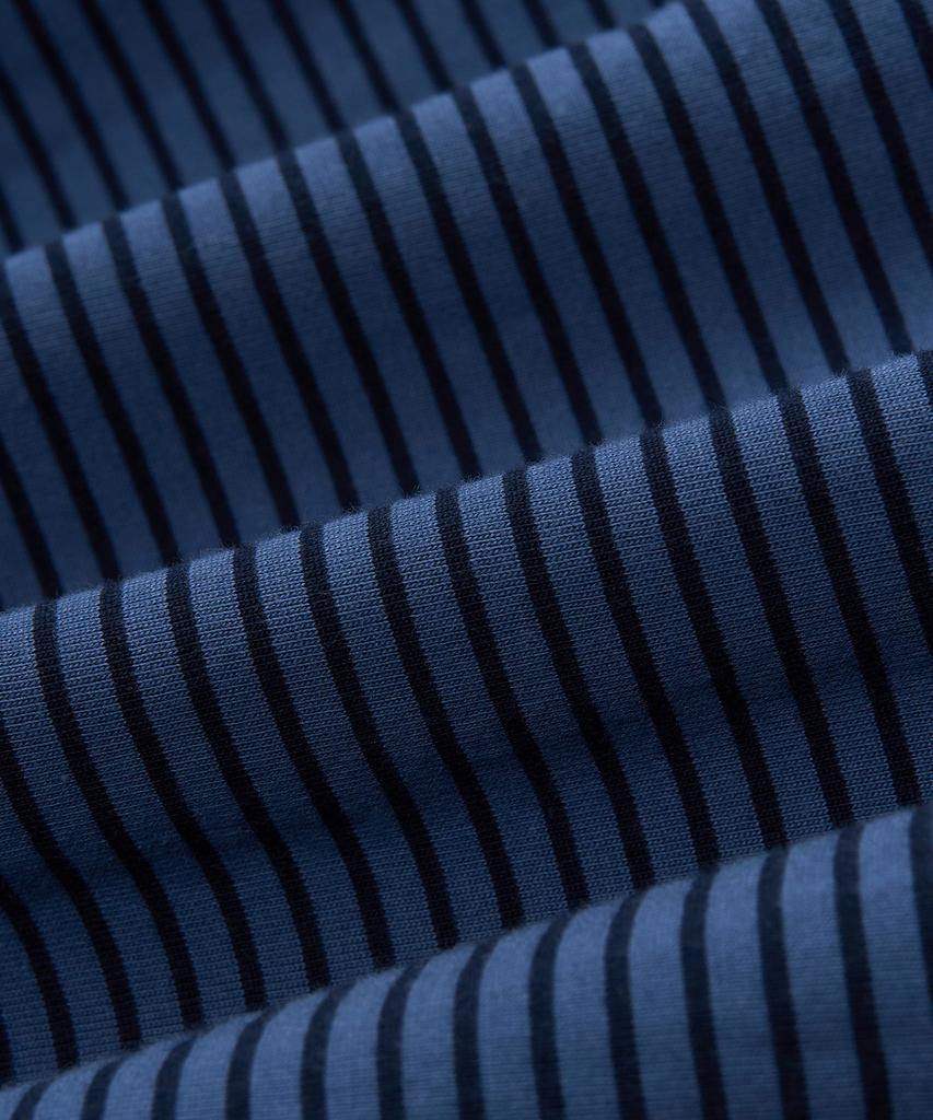 X Container Bawełniany T-shirt z Długim Rękawem i Paskami (niebieski)