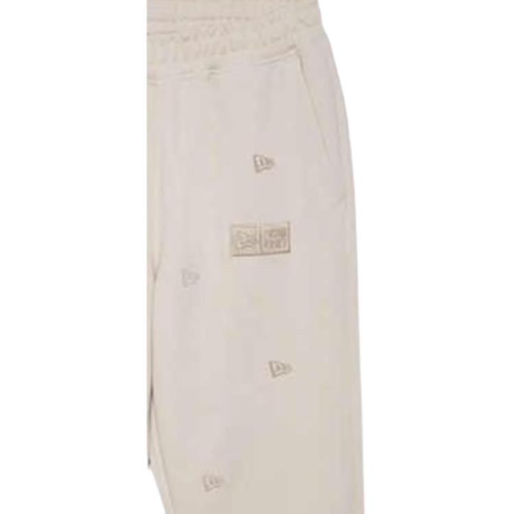 New Era FW24 Flag Encounter All Over Print Logo Pattern Embroidered Cuffed Drawstring Knit Joggers Unisex Joggers Off-White 14385163
