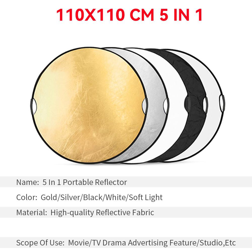 Reflector de fotografie rotund 2 ÎN 1 de 30 cm pentru studio foto reflector foto reflector de iluminat fotografic