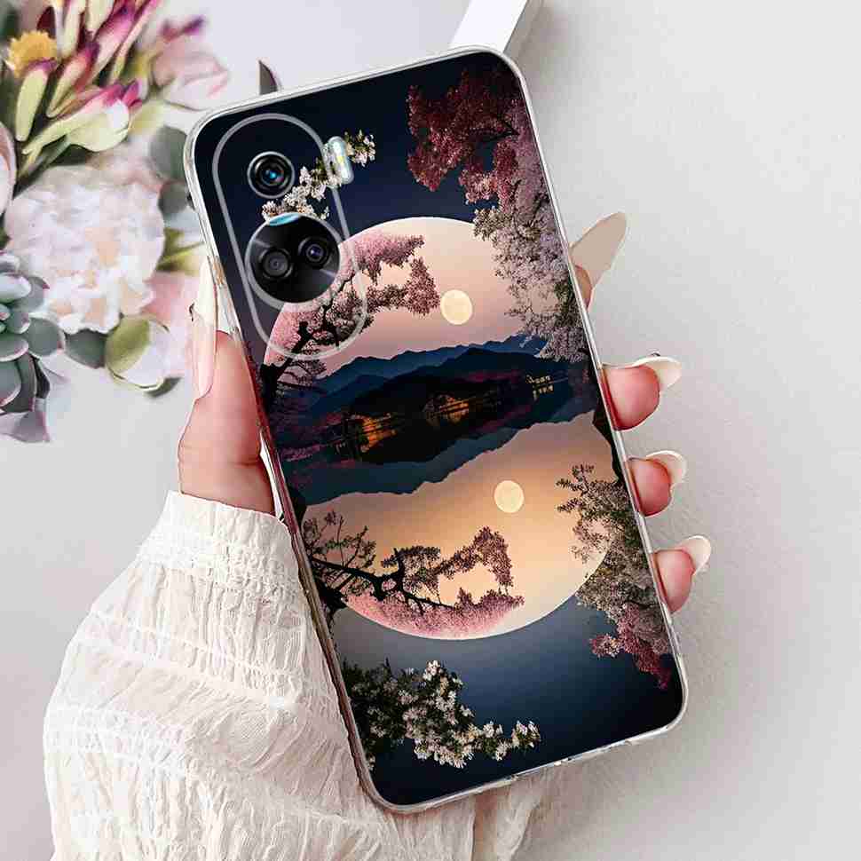 For Huawei Honor 90 Lite Case New Painted Flowers Soft Silicone TPU Cover For Honor 90 Lite CRT-NX1 6.7" Shockproof Phone Cases