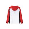 Anta Training Series Color Block Zip Hooded Water-Resistant Warm Woven Windbreaker Women Outerwear Snow-White Classic-Red Basic-Black 162417603-1